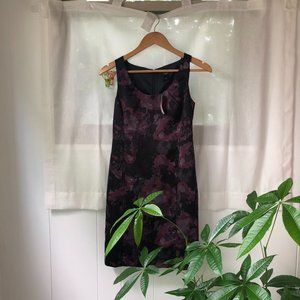 Purple Floral Sheath Dress NWT